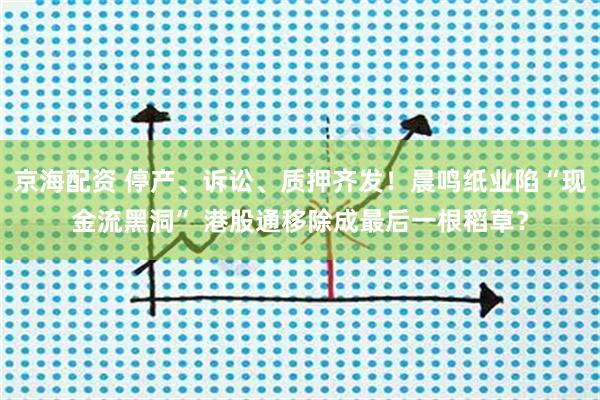 京海配资 停产、诉讼、质押齐发！晨鸣纸业陷“现金流黑洞” 港股通移除成最后一根稻草？