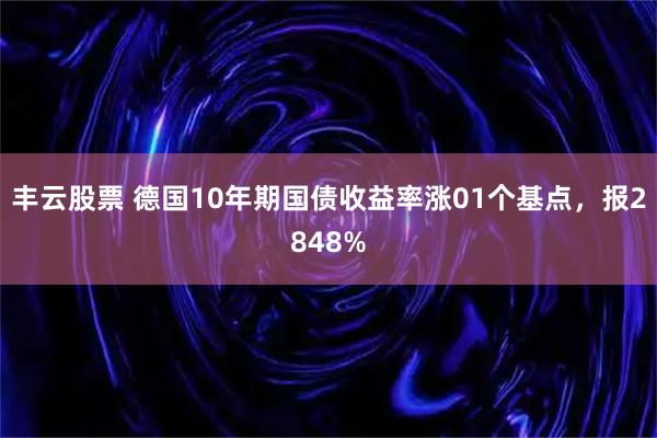 丰云股票 德国10年期国债收益率涨01个基点，报2848%